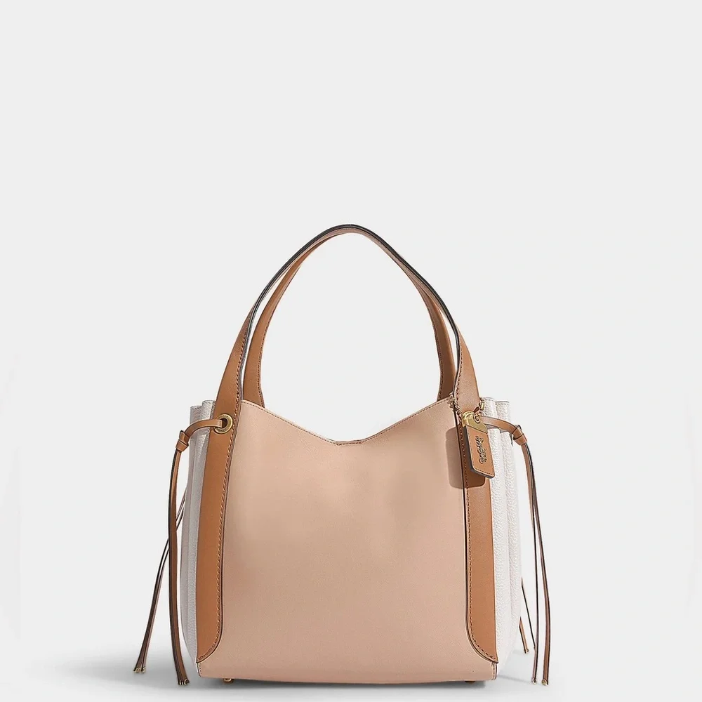 Coach Harmony Hobo In Colorblock Brass/Beechwood
